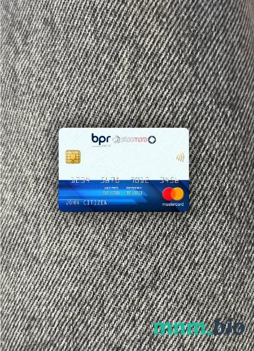 Rwanda BPR bank wygląd zdjęcia mastercard skan PSD + zdjęcie